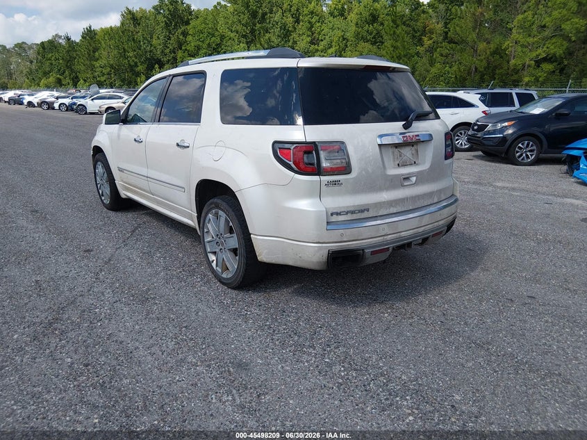 Vin: 1gkkrtkd8dj182423, lot: 45996407, gmc acadia denali 20133