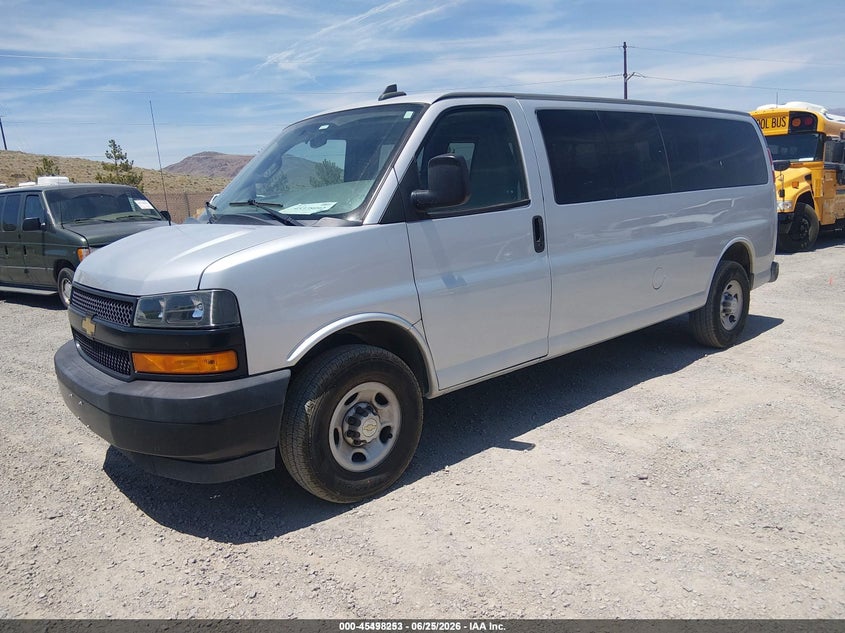 2020 Chevrolet Express Passenger Rwd 3500 Extended Wheelbase Ls 1GAZGNFP7L1237547 photo 1