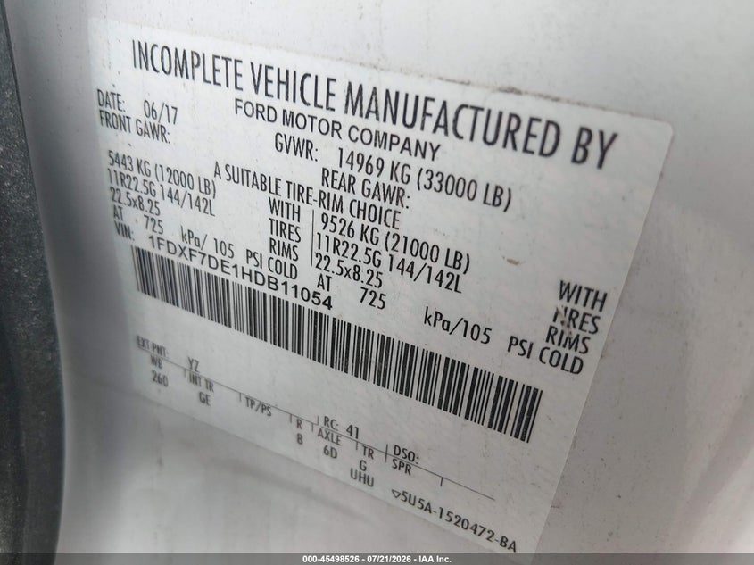 2017 FORD F-750 DIESEL auction photo 8