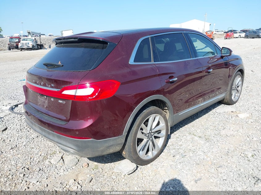 Vin: 2lmpj8lr7hbl32645, lot: 45996797, lincoln mkx reserve 20174