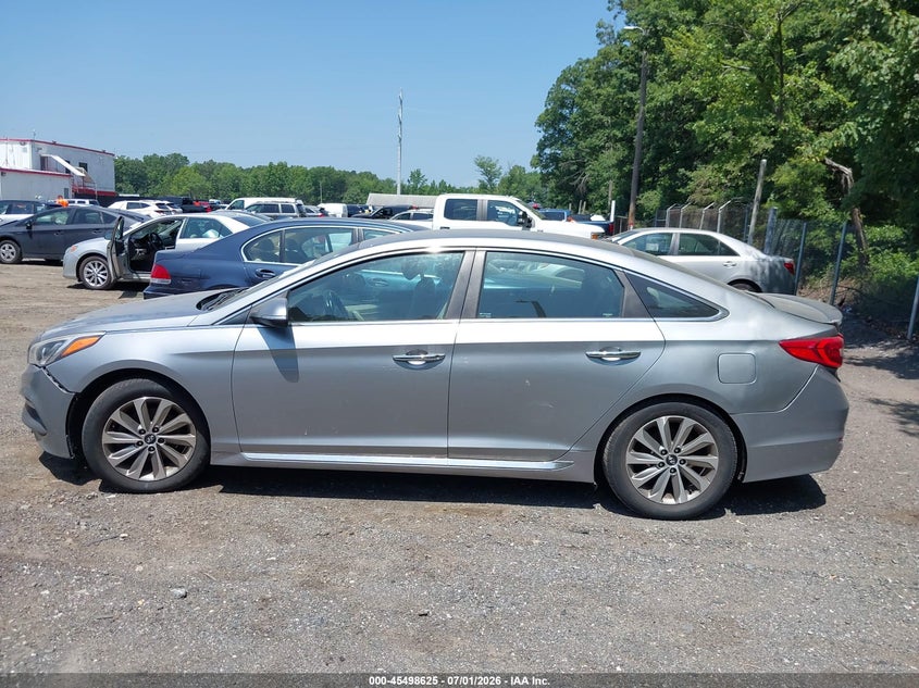 2015 HYUNDAI SONATA SEDAN 2.4L I-4 DI, DOHC, VVT, 185HP