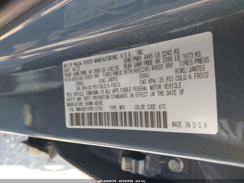 2023 Mazda Cx-50 2.5 Turbo Premium Plus VIN: 7MMVABEYXPN112704 Lot: 45498785