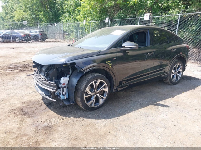Vin: wa142bfz1pp069076, lot: 45997209, audi q4 sportback e-tron prestige 50 quattro 20232