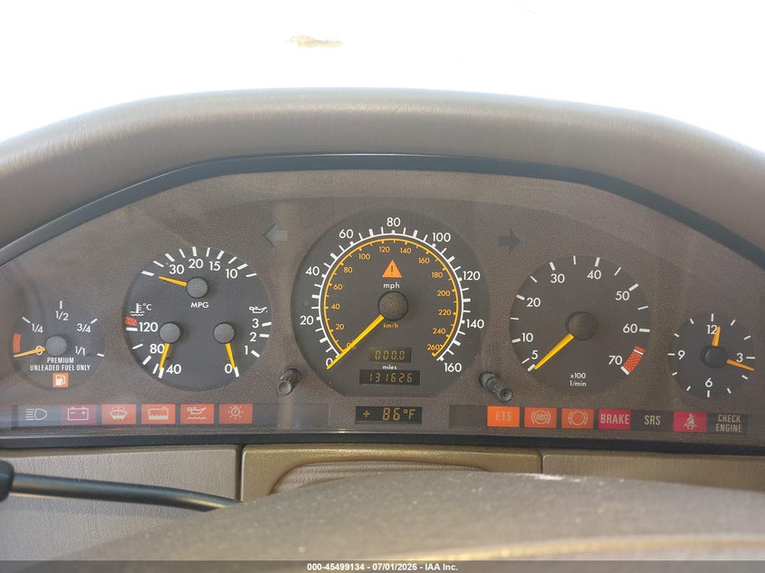 1995 Mercedes-Benz S 320 VIN: WDBGA33E7SA227234 Lot: 45499134