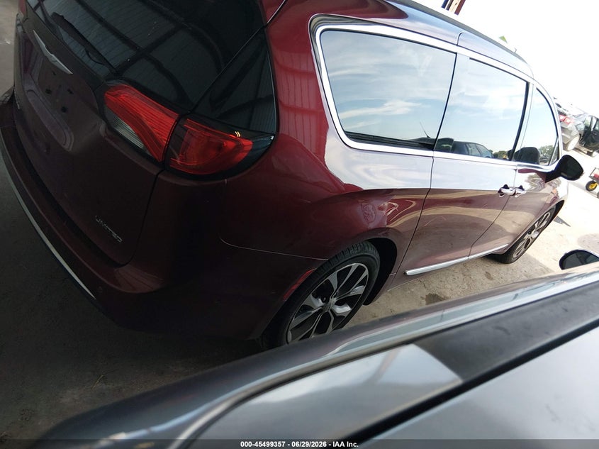 Vin: 2c4rc1gg7hr545153, lot: 45997573, chrysler pacifica limited 20174