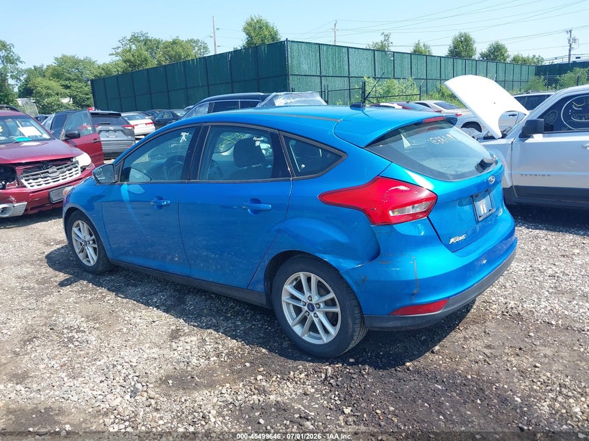 Vin: 1fadp3k23fl288316, lot: 45997863, ford focus se 20153