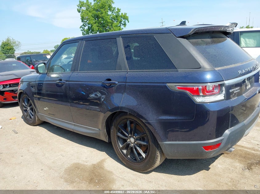 2016 Land Rover Range Rover Sport 3.0L V6 Supercharged Se VIN: SALWG2PF2GA115157 Lot: 45499663