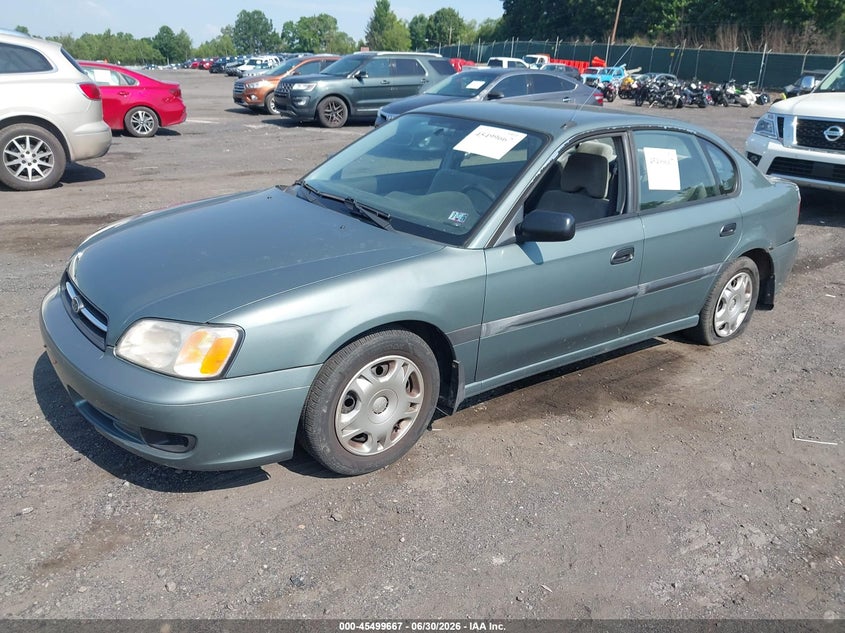2000 Subaru Legacy, Rear, IAAI, VIN 4S3BE6355Y7218233 — photo 2