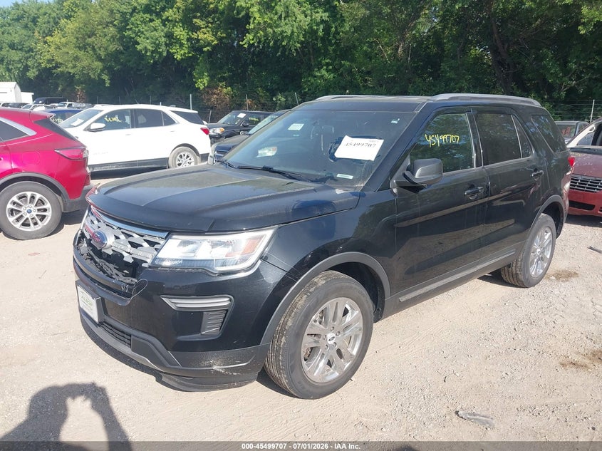 Vin: 1fm5k8d82jgc91796, lot: 45997923, ford explorer xlt 20182