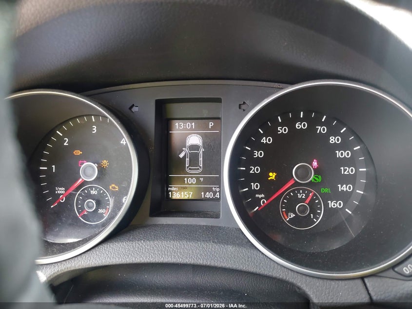 2012 VOLKSWAGEN JETTA WAGON 2.0L I-4 DI, DOHC, TURBO, 140HP