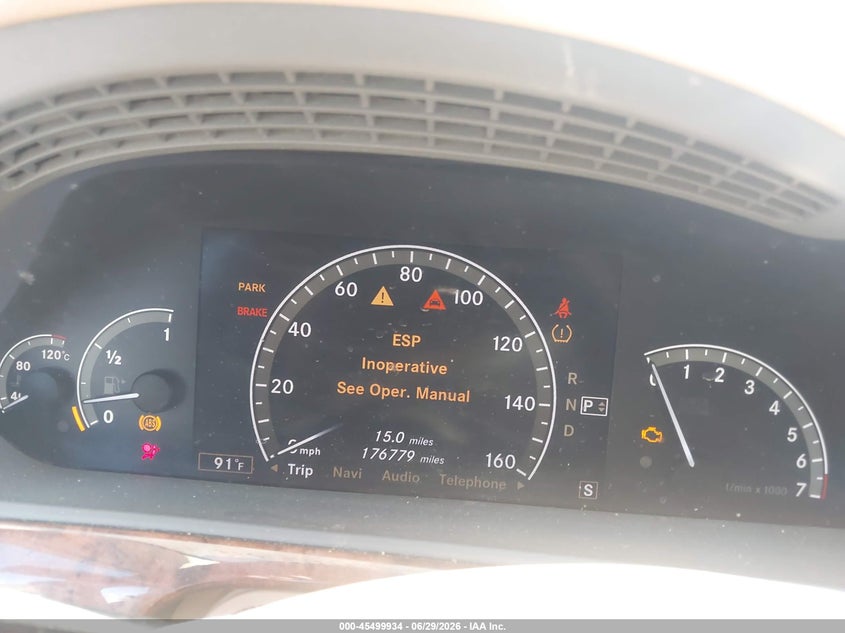 2007 Mercedes-Benz S 550 VIN: WDDNG71XX7A039405 Lot: 45499934