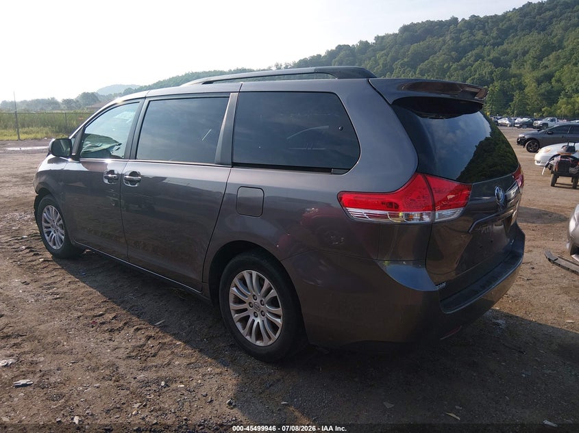 Vin: 5tdyk3dc2es516870, lot: 45998162, toyota sienna xle/limited 20143