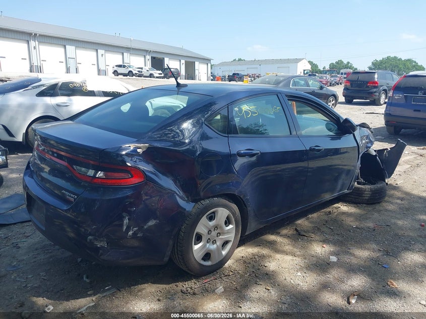 Vin: 1c3cdfah6dd322766, lot: 45998281, dodge dart aero 20134