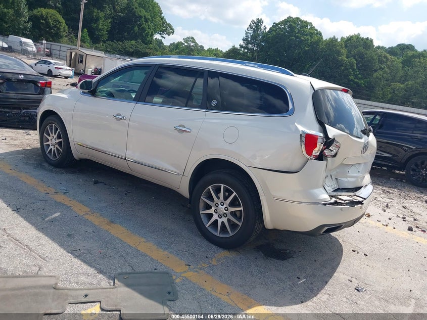 Vin: 5gakrbkd6fj182401, lot: 45998370, buick enclave leather 20153