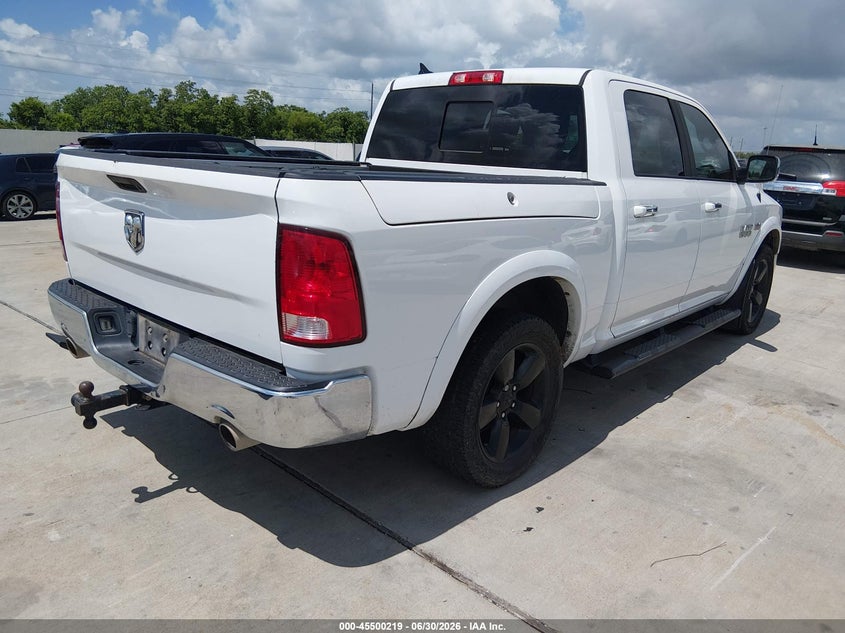Vin: 1c6rr6lt2js166278, lot: 45998435, ram 1500 harvest  4x2 5'7 box 20184