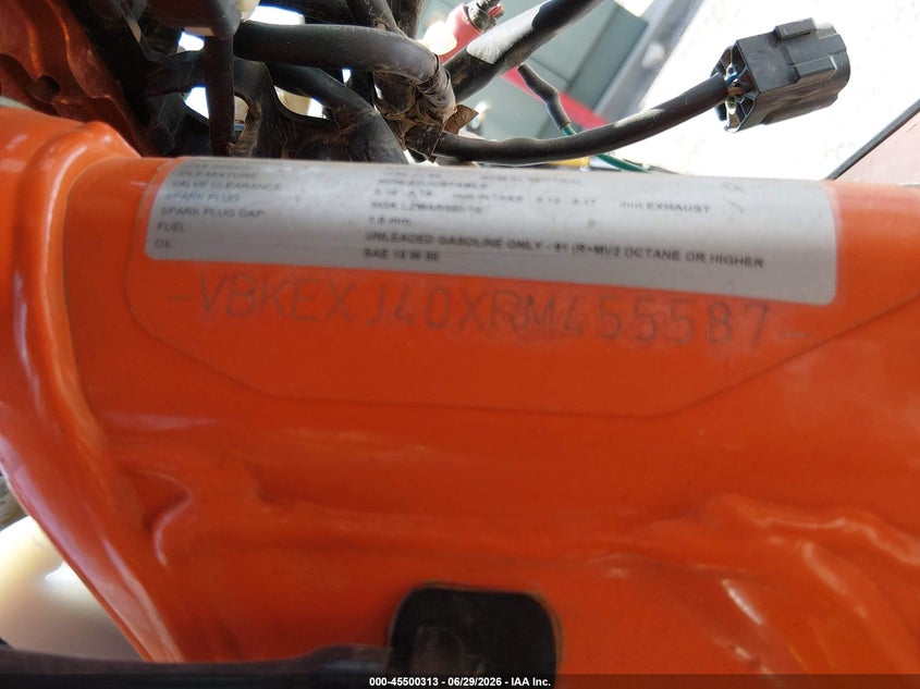 2024 Ktm 500 Exc-F/Xw-F/Exc-F Six Days VIN: VBKEXJ40XRM455587 Lot: 45500313
