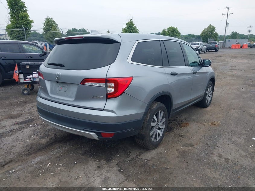 Vin: 5fnyf6h50lb026382, lot: 45998532, honda pilot awd ex-l 20204