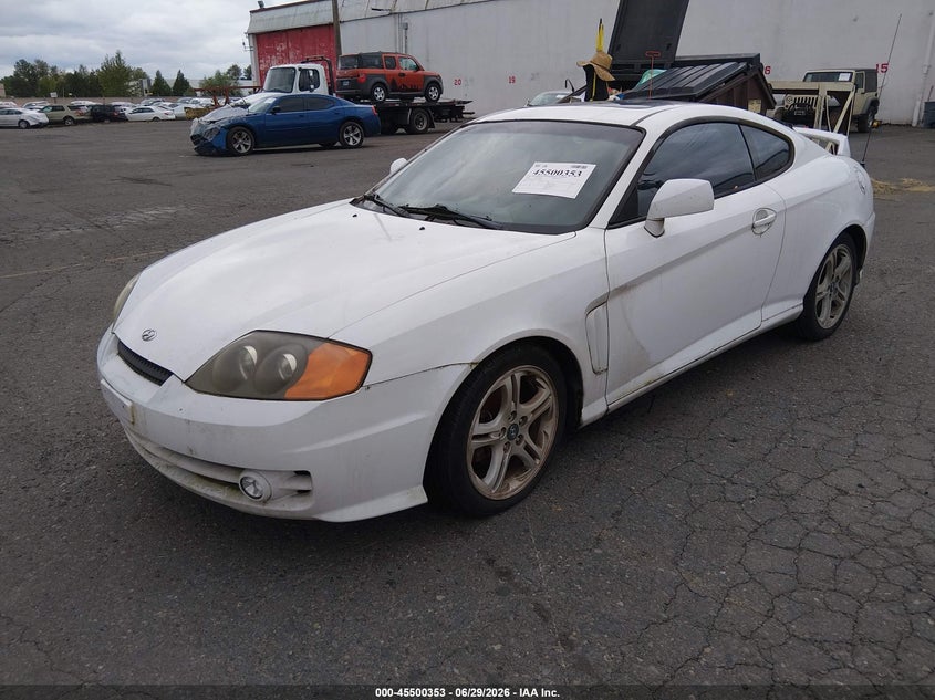 2004 Hyundai Tiburon Gt V6/Gt V6 Special Edition, Normal Wear & Tear, IAAI, VIN KMHHN65F94U125948 — photo 2
