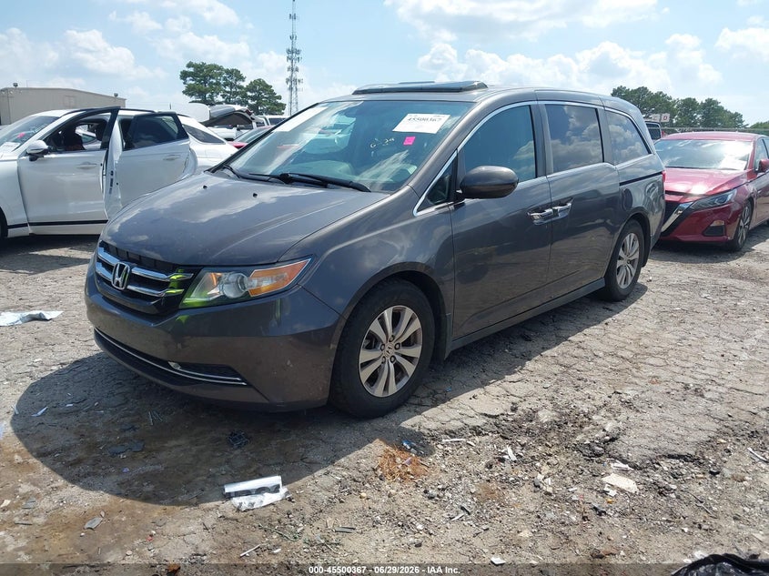 2016 Honda Odyssey, Правый бок, IAAI, VIN 5FNRL5H63GB014099 — фото 2