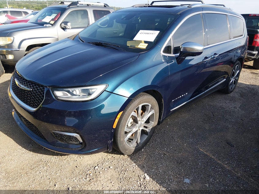 Vin: 2c4rc1pg0nr143082, lot: 45998814, chrysler pacifica pinnacle 20222
