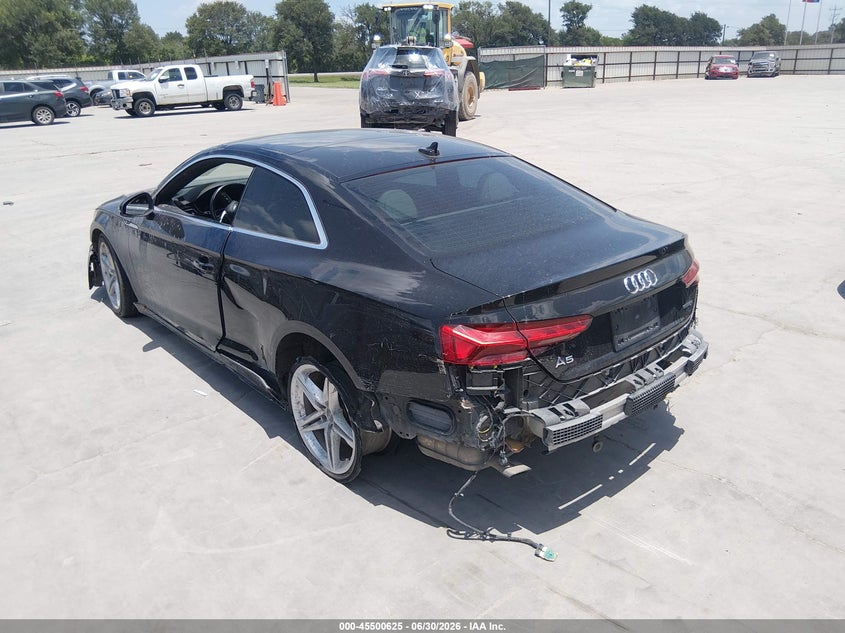 Vin: wautaaf53ma018671, lot: 45998841, audi a5 premium plus 45 tfsi quattro s tronic 20213