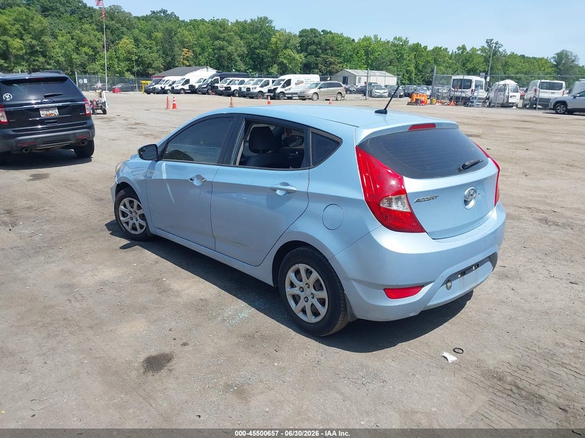 2014 HYUNDAI ACCENT HATCHBACK 1.6L I-4 DI, DOHC, VVT, 138HP