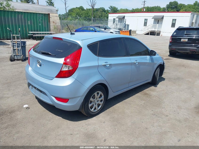 2014 HYUNDAI ACCENT HATCHBACK 1.6L I-4 DI, DOHC, VVT, 138HP