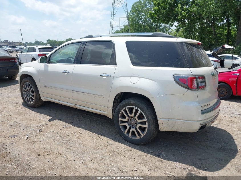 Vin: 1gkkrtkd2dj205937, lot: 45998969, gmc acadia denali 20133