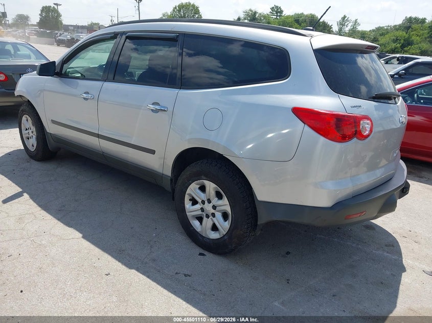 Vin: 1gnkrfed0cj403284, lot: 45999326, chevrolet traverse ls 20123