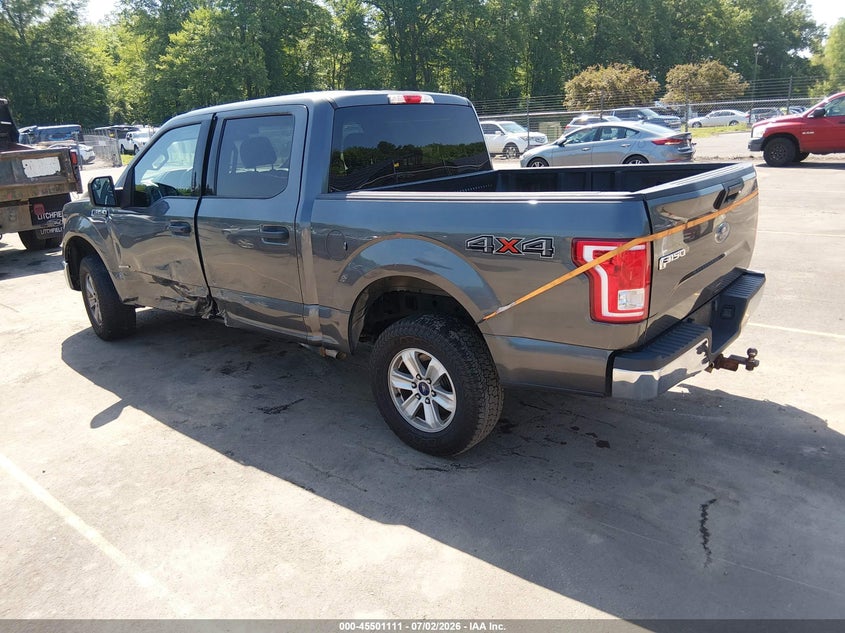 Vin: 1ftew1egxgfd07666, lot: 45999327, ford f-150 xlt 20163