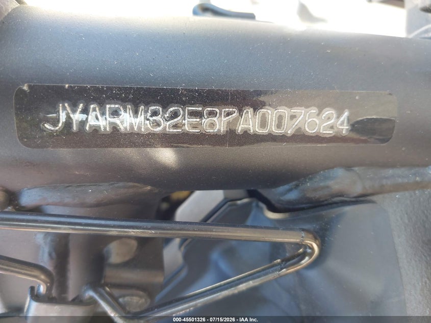 2023 Yamaha Mt07 VIN: JYARM32E8PA007624 Lot: 45501326