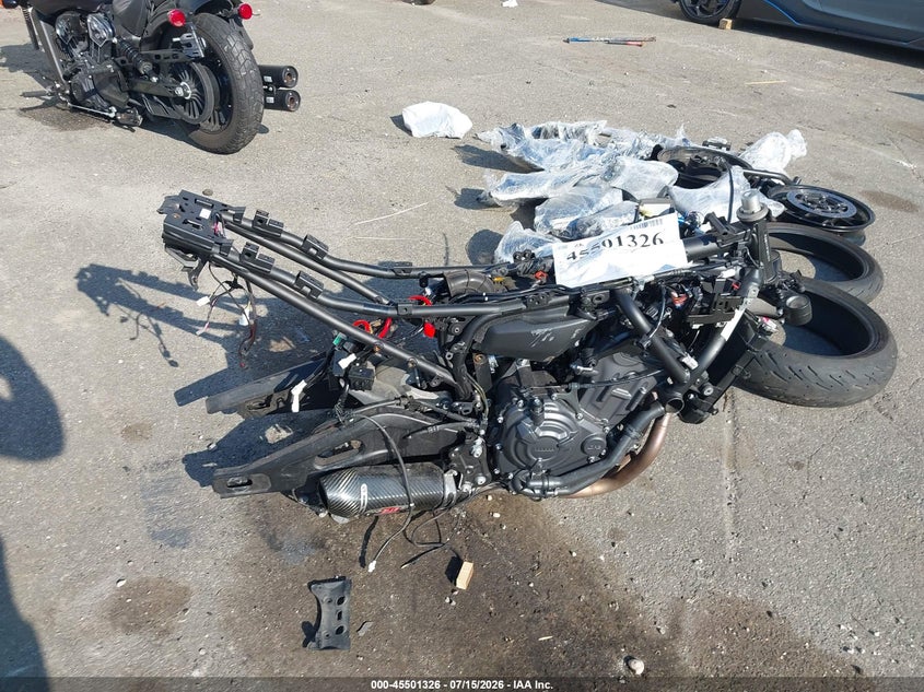 2023 Yamaha Mt07 VIN: JYARM32E8PA007624 Lot: 45501326