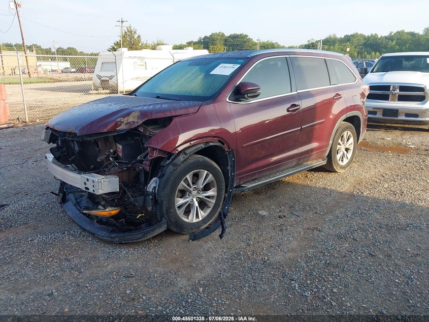 2015 TOYOTA HIGHLANDER auction photo 2