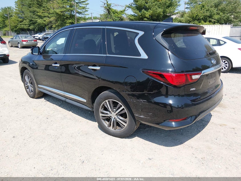 Vin: 5n1dl0mmxkc559364, lot: 45999639, infiniti qx60 pure 20193