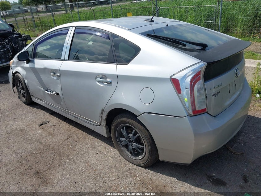 2012 TOYOTA PRIUS HATCHBACK 1.8L I-4 DOHC, VVT, 98HP