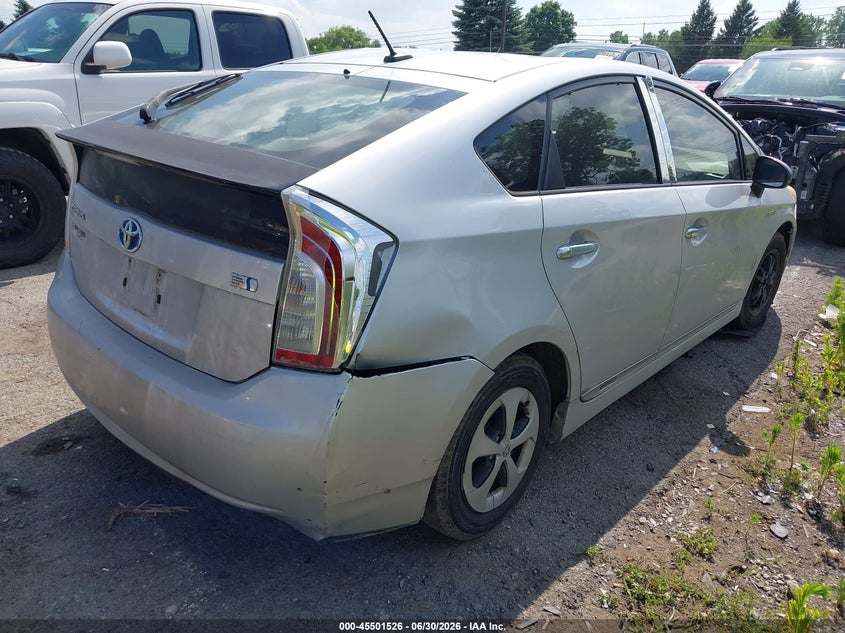 2012 TOYOTA PRIUS HATCHBACK 1.8L I-4 DOHC, VVT, 98HP