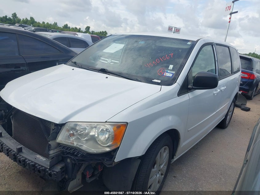 Vin: 2c4rdgbg2er354288, lot: 45999783, dodge grand caravan se 20142