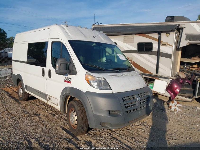 2015 Ram Promaster 2500 High Roof VIN: 3C6TRVCG8FE504702 Lot: 45501583