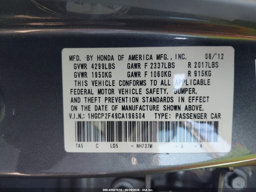 AtlanticExpress - Honda Accord