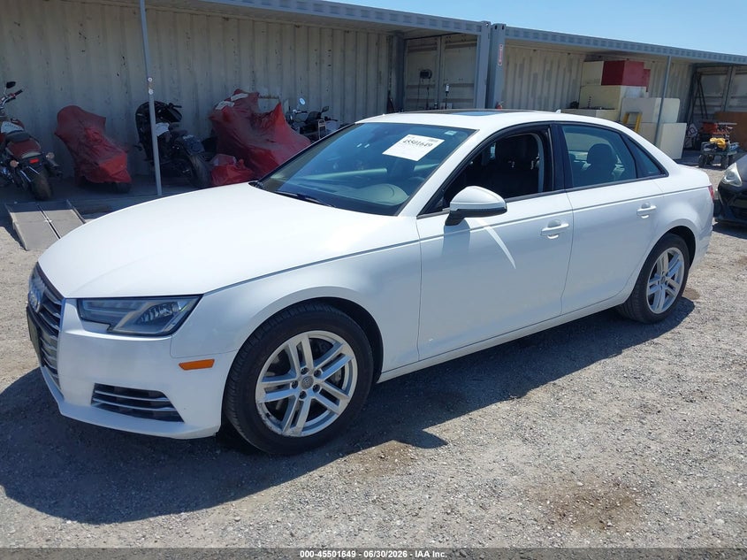 Vin: wauanaf44hn052586, lot: 45999865, audi a4 premium 20172