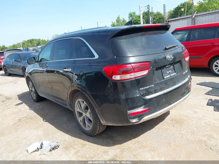 Vin: 5xypk4a19gg038709, lot: 45999891, kia sorento 2.0t sxl 20163