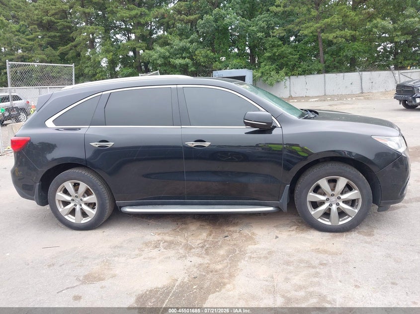2014 Acura Mdx Advance Pkg W/Entertainment Pkg VIN: 5FRYD4H85EB036881 Lot: 45501685