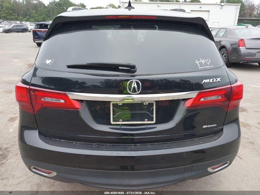 2014 Acura Mdx Advance Pkg W/Entertainment Pkg VIN: 5FRYD4H85EB036881 Lot: 45501685