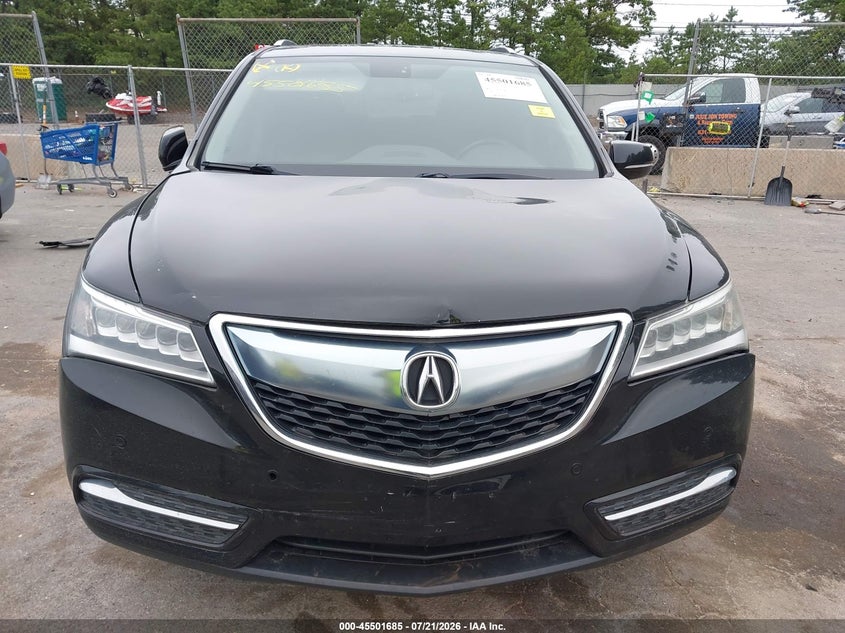 2014 Acura Mdx Advance Pkg W/Entertainment Pkg VIN: 5FRYD4H85EB036881 Lot: 45501685