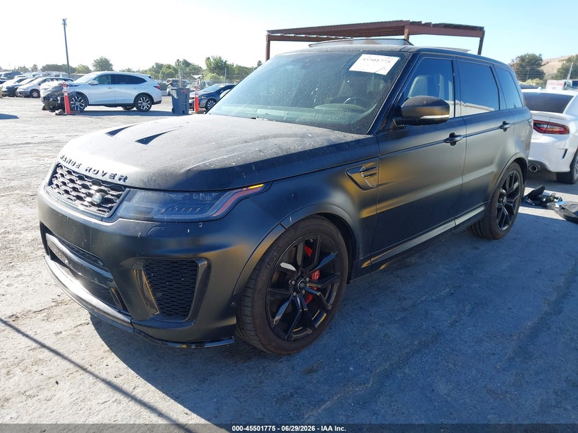 Vin: salwz2re4na235926, lot: 45999991, land rover range rover sport svr/svr carbon edition 20222