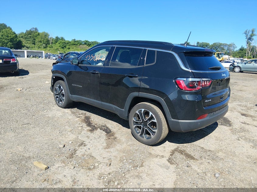 Vin: 3c4njdcn8pt521160, lot: 46000037, jeep compass limited 4x4 20233