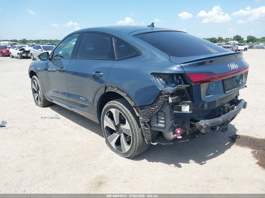 Vin: wa13abge5mb007439, lot: 46000132, audi e-tron sportback prestige quattro 20213