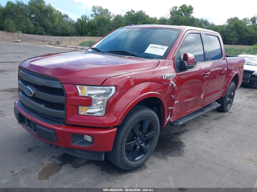 Vin: 1ftew1eg5hfb45527, lot: 46000461, ford f-150 lariat 20172