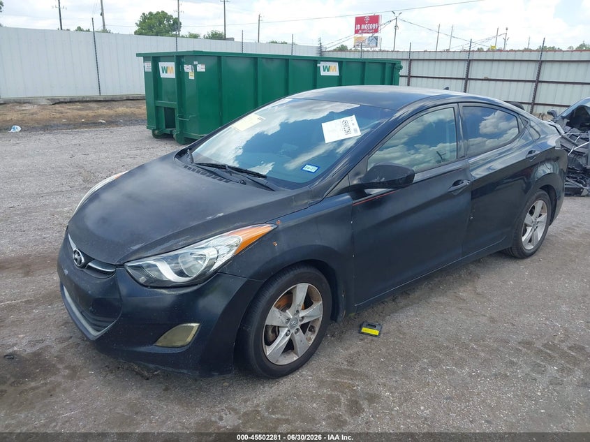 2013 Hyundai Elantra, Удар ззаду, IAAI, VIN 5NPDH4AE2DH383993 — фото 2