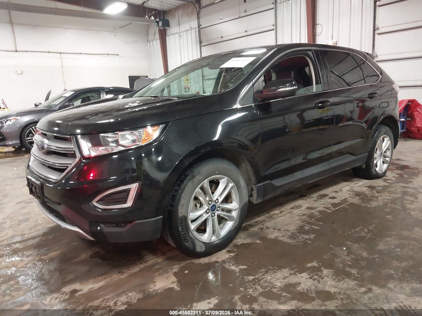 Vin: 2fmtk4j9xfbc39912, lot: 46000527, ford edge sel 20152